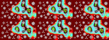 Güzel kumaş deseni. Bahar çiçekleriyle güzel bir çiçek deseni çizmişsin. Raster illüstrasyonu.