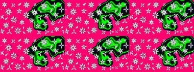 Desen, çizim, çiçek sınırı. Kıvırcık, parlak örgü. Çiçek çelengi. Eski moda arka plan. Raster illüstrasyonu. Güzel, pürüzsüz kumaş, tuval..