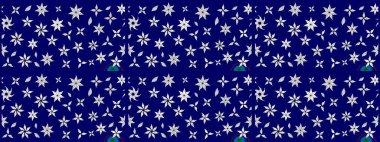 Çiçekli karalama şeklinde Raster çiçek deseni. Mavi renkli çiçekler. Nazikçe, güzel çiçek arkaplanı..