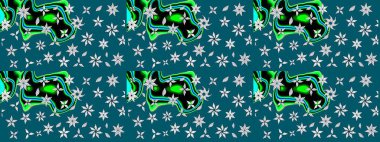 Üst manzara, yumuşak mavi renk tarzı. Sevgililer günü ve tebrik kartı konsepti için şık bir davetiye. Çiçek kompozisyonu, el boyası, hassas şablon. Manzaralı çiçek deseni.