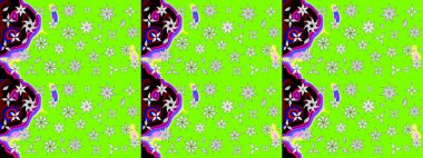 Raster illüstrasyonu. Küçük çaplı çiçeklerdeki basit şirin desenler. Tekstil veya kitap kapakları, imalat, duvar kağıtları, baskı, hediye paketi ve yapıştırma kitabı için çiçek eskiz geçmişi.