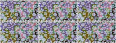 Tarafsız renklerde çiçekler. Bahar mevsimi. Raster dikişsiz şirin çiçek deseni. Tatil havası. Nazik romantik baskı.