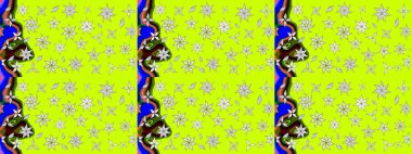 Modern stil dokusu. Çiçek desenli raster, yeşil çizgi grafik deseni soyut raster arkaplan.