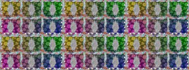 Rasterleştirme Trendy kumaş deseni. Şirin çiçekler. Kesintisiz çizgi deseni.