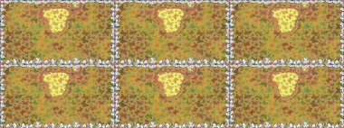 Raster illüstrasyonu. Albüm için resim. Renkli kelebeklerin kusursuz arka planı. Sarı renkte sanat kelebekleri.