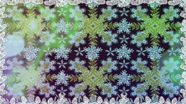 2019 Noel 'i, kar tanesi, yeni yıl. Tarafsız renklerde, altın elementlerle klasik, pürüzsüz desen.