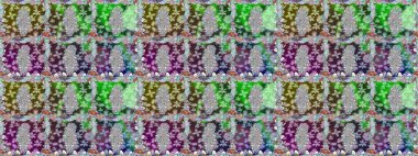 Tarafsız çiçekli kusursuz desen, suluboya çiçekli desen, şirin çiçek, duvar kağıdı, kart veya kumaş için fayanslı. Raster - stok.