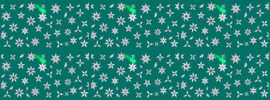 Küçük çiçekli basit bir çiçek çizimi. Raster illüstrasyonu. Moda baskısı, albüm, ambalaj kağıdı ve duvar kağıdı için zarif dekoratif süslemeler. Mavi renkte şirin çiçekler.