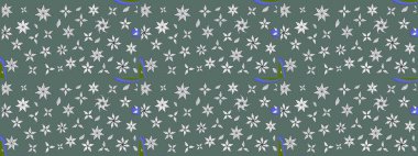 Suluboya çiçekli çiçek deseni. Tarafsız renklerde Asya tekstil tarzında. Raster illüstrasyonu.