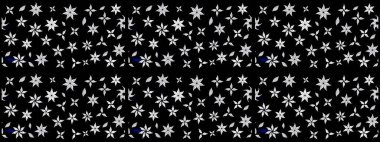 Siyah renkli çiçekler. Nazikçe, güzel çiçek arkaplanı. Raster çiçek desenli ve çiçekli..