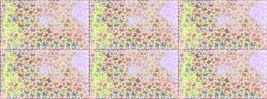 Elle çizilmiş illüstrasyon. Kelebeklerle kusursuz desen. Bahar ve yaz tasarımı için renkli bir arkaplan. Raster renklendirilmiş sonsuz doku.