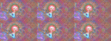 Çiçekli güzel suluboya desen. Raster illüstrasyonu. Tarafsız, pembe ve bej renklerde.