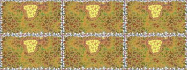 Raster illüstrasyonu. Albüm için resim. Renkli kelebeklerin kusursuz arka planı. Sarı renkte sanat kelebekleri.