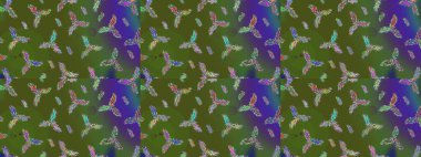 Desen snowflakes.raster Noel soyut renkli arka plan ile düşen kar tanesi. Raster illüstrasyon.