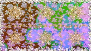 Geleneksel klasik raster altın pürüzsüz desen. Barok tarzında kusursuz bir doğulu süsü. Tarafsız renklerdeki altın elementler.