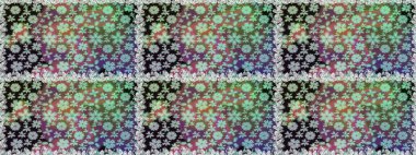 Parlak bir arka plan sorunsuz desen çiçek fantezi tasarım. Düz Çiçek Elemanları Tasarım. Renkli Bahar Teması kesintisiz desen Arka Plan.