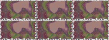 Şirin, zarif çiçekler Raster illüstrasyonu. Poster ya da kapak için arka plan. Tekstil için figür. Yapraklı kusursuz desen. Davetiye ve kartpostal tasarımı için dekoratif çiçek unsurları.