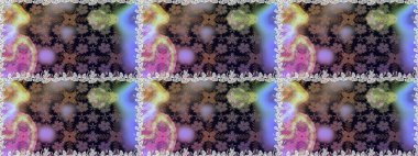 Kusursuz çiçek deseni duvar kâğıdı olarak kullanılabilir. Raster illüstrasyonu. Gri renkli çiçekler.