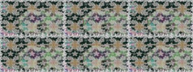 Küçük gri çiçeklerle oldukça eski bir besin torbası deseni. Tekstil, kumaş, kapaklar, duvar kağıtları, baskı, naylon, yapıştırma, örgü, dekupaj için çiçeksiz arkaplan.