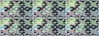 Şirin, zarif çiçekler Raster illüstrasyonu. Yapraklı kusursuz desen. Tekstil için figür. Poster ya da kapak için arka plan. Davetiye ve kartpostal tasarımı için dekoratif çiçek unsurları.