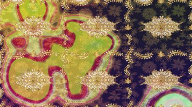 Klasik Raster Golden eskiz kalıbı. Klasik klasik klasik arka plan. Geleneksel oryantasyon süsü. Gri renkli ve altın elementli çizim deseni.