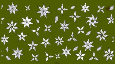 Çiçek kompozisyonu, el boyası, hassas şablon. Yeşil renkte manzaralı çiçek deseni. Sevgililer günü ve tebrik kartı konsepti için şık bir davetiye. Üst görünüm, yumuşak biçim.