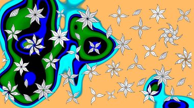 Egzotik çiçekler, bej renkler üzerine botanik, parlak klasik doğa. Klasik tropikal doğal elementlerin suluboya seti. Raster illüstrasyonu.