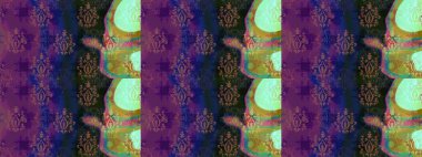 Varicolopurple Raster çizimi. Birçok mor soyut çiçekli tropikal çizim deseni. Küçük çiçekte sevimli çiçek deseni var..