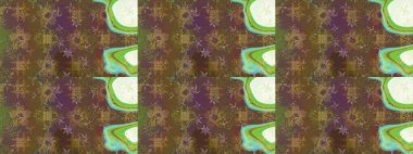 Raster illüstrasyonundaki çiçek desenli çizim. Kahverengi renkte çiçekler.