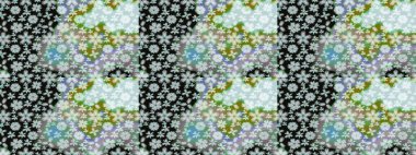 Raster - stok. Tarafsız çiçekli eskiz deseni, suluboya çiçek deseni, sevimli çiçek, duvar kağıdı, kart veya kumaş için fayanslı.