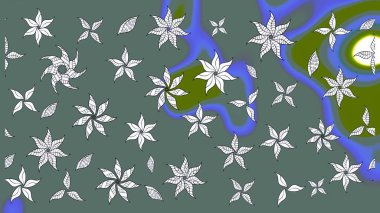 Moda baskısı. Ton halinde. Dekorasyon ve tasarım için güzel bir desen. Çiçeğin suluboya çizimlerinin mükemmel deseni. Suluboya desenli çiçek deseni.