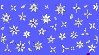 Nazik, narin çiçek arkaplanı. Çiçekli karalama şeklinde Raster çiçek deseni. Mavi renkte çiçekler.