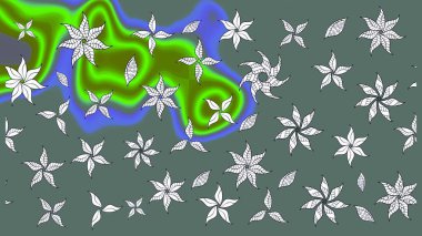 Bahar mevsimi. Nazik romantik baskı. Raster güzel bir çiçek deseni çizmiş. Tatil havası..
