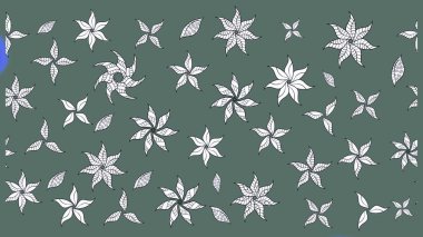 Şirin çiçekli, desenli, nötr renklerde renkli eskiz deseni. Tekstil için suluboya eskiz deseni. El çizimi çiçek çizimi deseni (fayans)).