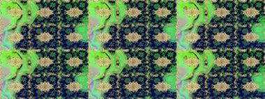 Doğu tarzı arabesk tarzında altın elementler. Çizim altın desenli bukleler. Raster Golden eskiz kalıbı. Yeşil renkte çizim deseni.