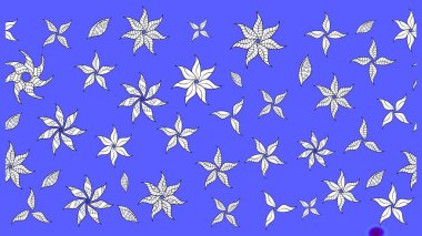 Nazik, narin çiçek arkaplanı. Çiçekli karalama şeklinde Raster çiçek deseni. Mavi renkte çiçekler.