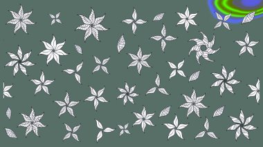 Güzel suluboya yaz çiçekleri deseni..