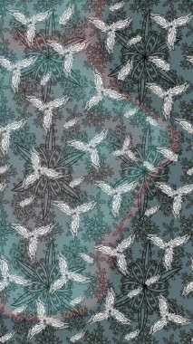 Tarafsız renklerde çiçekler. Sketch Colour Spring Theme eskiz kalıbı. Sevimli çiçek raster deseni. Düz Çiçek Elementleri Tasarımı.