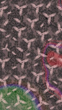 Raster illüstrasyonu. Küçük çiçekteki sevimli çiçek deseni. Çizim.