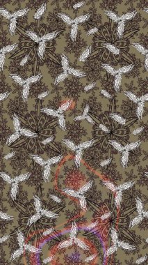 Suluboya, elle çizilmiş. Eskiz arkaplan modeli. Bej rengi çiçekler. Raster stoku.