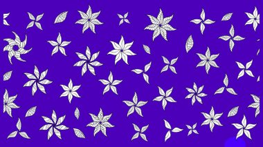 Nazik romantik baskı. Tatil havası. Bahar mevsimi. Raster güzel bir çiçek deseni çizmiş. Mor renkte çiçekler.