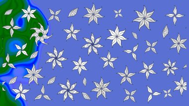 Suluboya desenli çiçek deseni. Dekorasyon ve tasarım için güzel bir desen. Ton halinde. Çiçeğin suluboya çizimlerinin mükemmel deseni. Moda yazdırma.