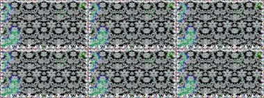 Renkli Bahar Temalı Kusursuz Arkaplan. Düz Çiçek Elementleri Tasarımı. Raster illüstrasyonunda kusursuz çiçek deseni. Renkli çiçekler.