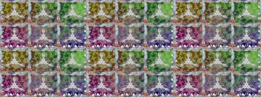 Hint çiçek liyada madalyon deseni. Etnik Mandala süsü. Tekstil, tebrik kartı, boyama kitabı, telefon kılıfı baskı için kullanılabilir. Raster Kına dövme tarzı.