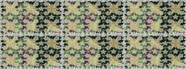 Kusursuz çiçek deseni duvar kâğıdı olarak kullanılabilir. Tarafsız renklerde çiçekler. Raster illüstrasyonu.