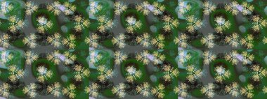 Düz kar doodle simgeler, kar siluet Noel afiş, kartları için pul. Yeni yıl kar tanesi. Şirin soyut kar taneleri raster tasarım yeşil, gri ve nötr renkler.