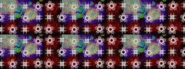 Siyah, kahverengi ve nötr renklerde kristal kar tanesi. Raster illüstrasyonu.