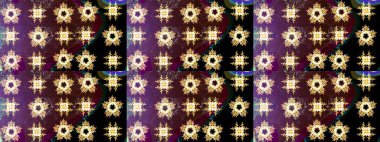 Renkli elementlerle Raster ilginç desen