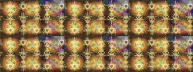 Raster Noel soyut renkli arka plan ve tatlı kar tanesi. Kahverengi, nötr ve sarı renkli kar taneleri. Raster illüstrasyonu.