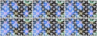 Klasik taslak çizimi. Çiçek mavisi, pürüzsüz desen. Raster Yumuşak kumaş deseni. Raster çiçek izi..